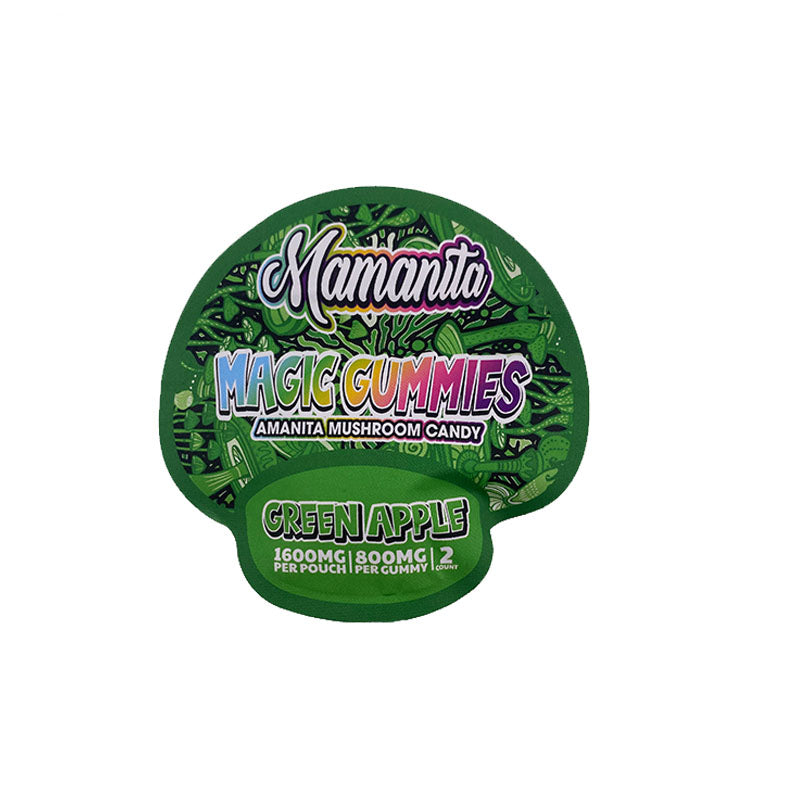 Mamanita Green Apple Amanita Muscaria Magic Gummies - 2 Pack